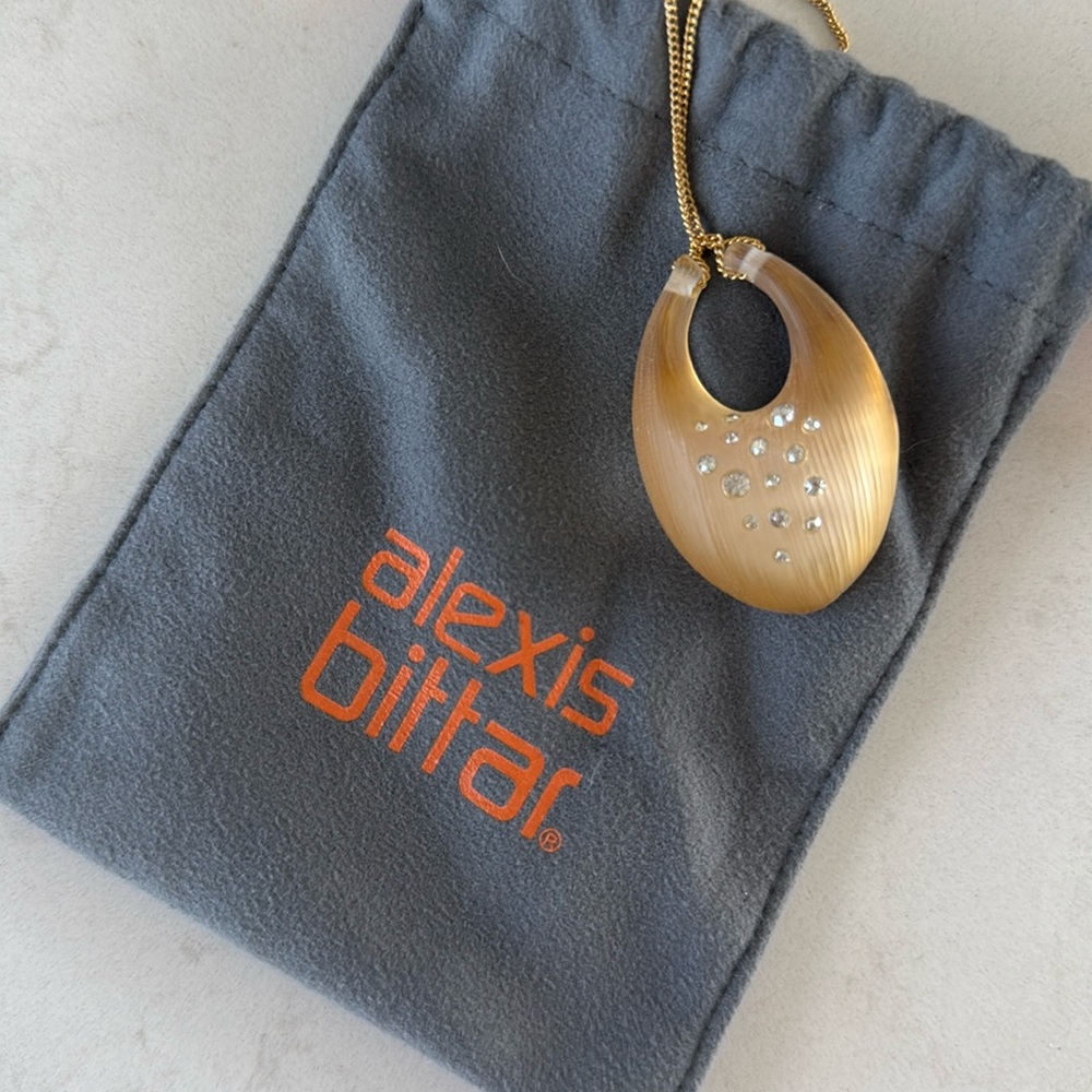 Alexis Bittar lucite pendant necklace